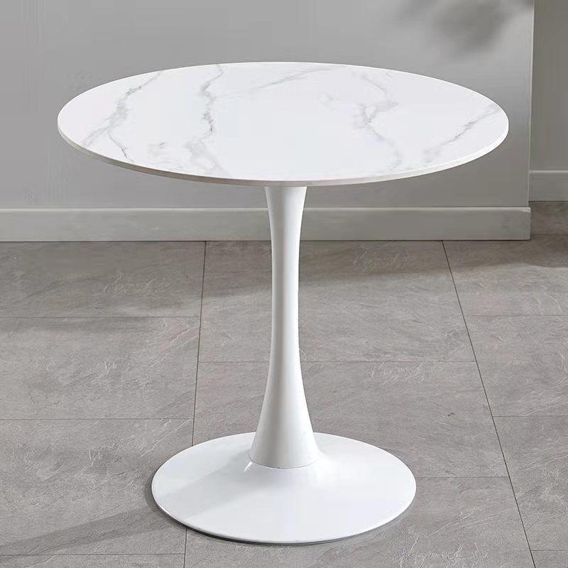 European Simple Round Dining Table for Home, Balcony, or Coffee Shop