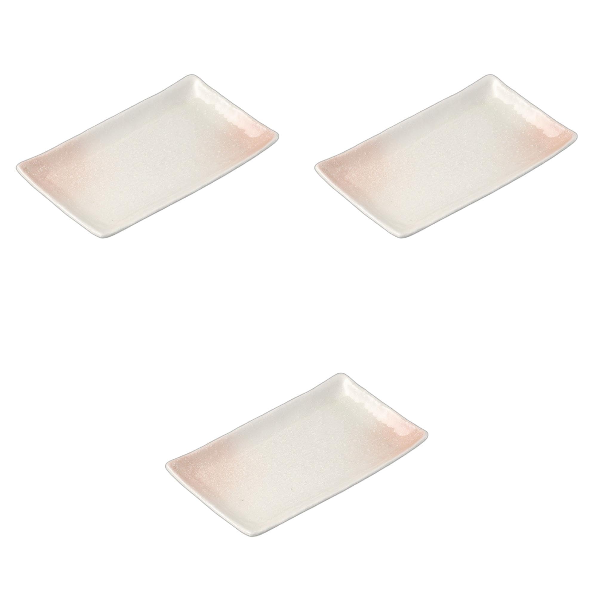 

Set of 3 Cherry Pottery Plates x x Pottery Setomonohonpo Blossom-Blown [24 14.5 2.5 cm] Plates, Ceramic,