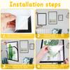 5/10pcs Diamond Art Frames Magnetic Picture Frame Flexible PVC Picture Frames for Wall Magnetic Diamond Frame Self-Adhesive