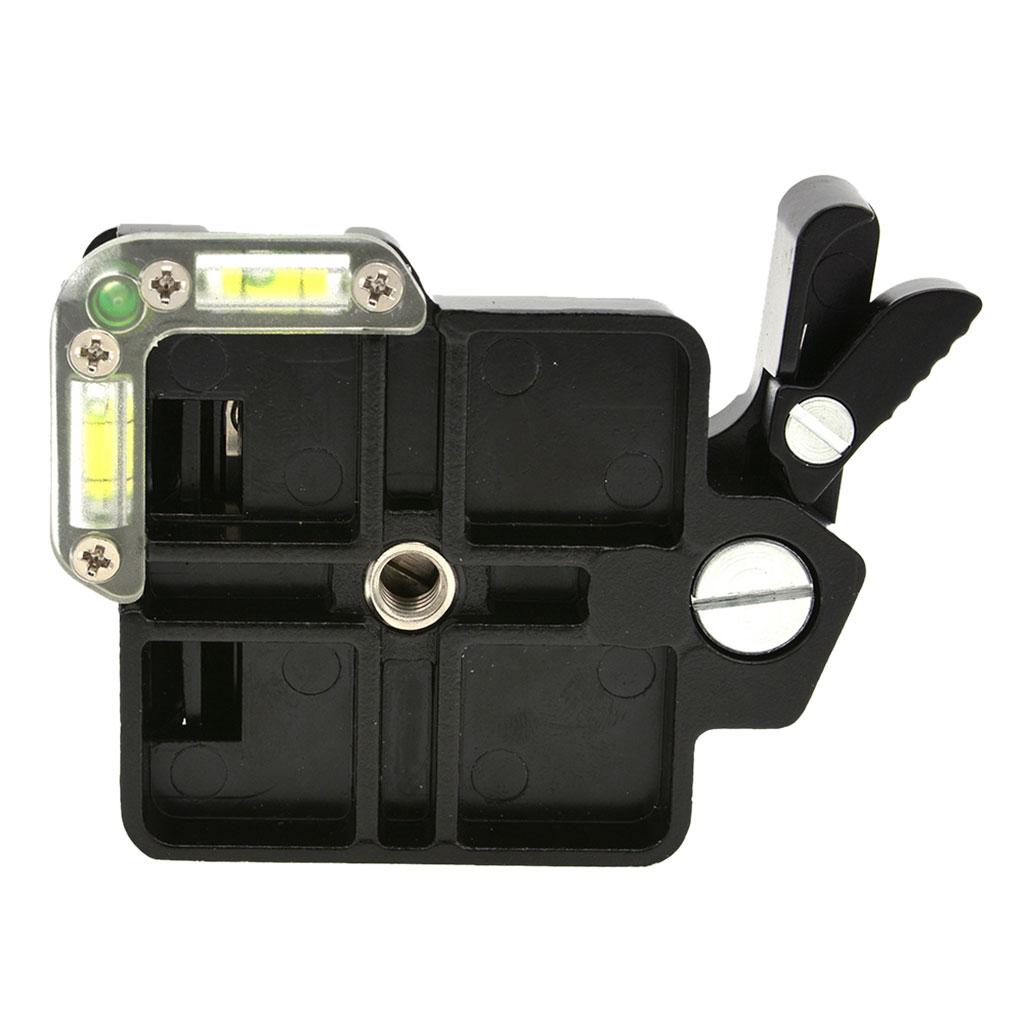 Camera Quick Release Plate Adapter with 1/4"-3/8" Screw for DSLR Camera Tripod Monopod Stabilizer Ball for Head (Black)