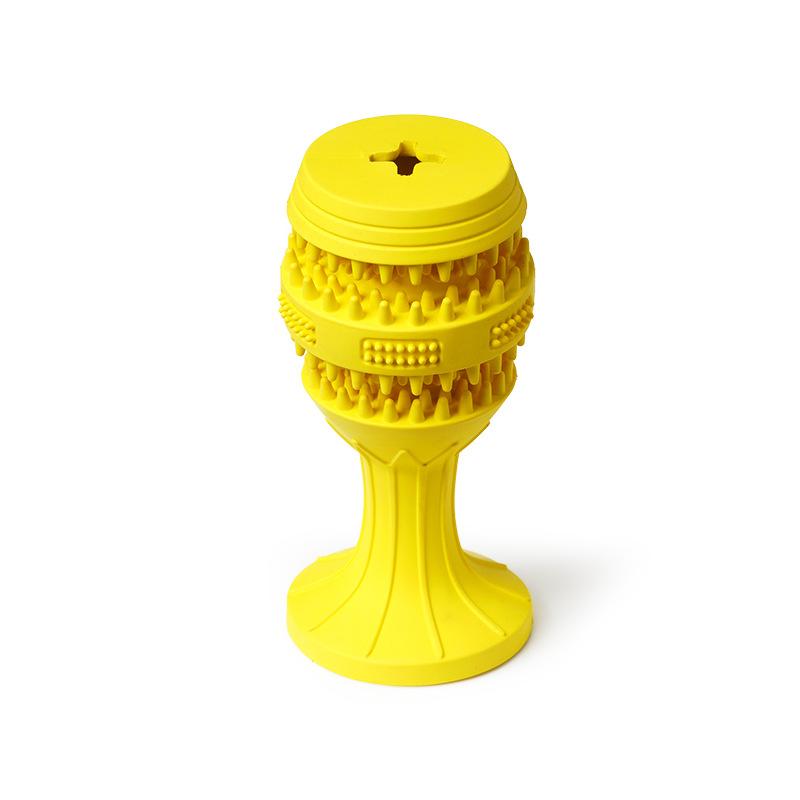 High-footed Cup Medium-sized Dog Toy Interactive Training, Grinding Teeth, Hiding Food, Natural Rubber Dog Toy That Can't Be Bitten Through