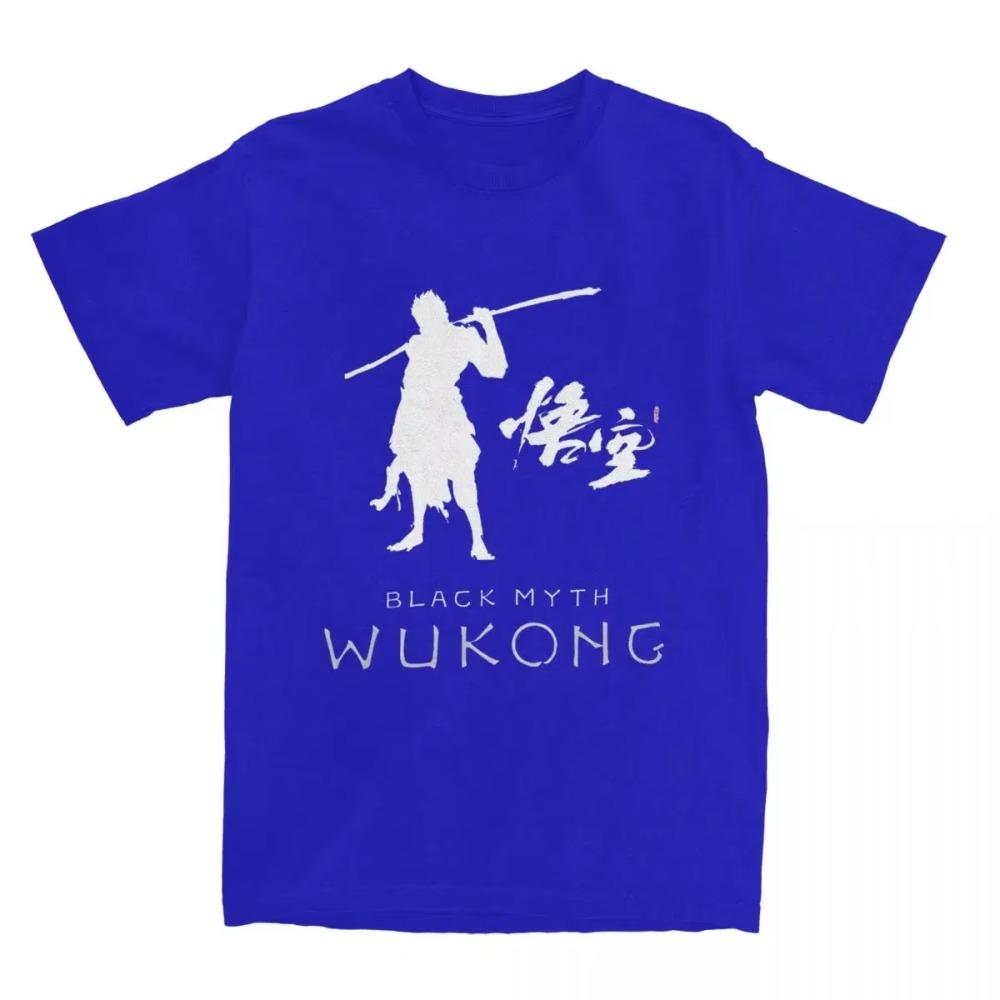 Haikyuu T-Shirt Black Myth Wukong Cotton T Shirts Wukong game Trendy Cool Tee Shirt for Man Beach Basic Casual Short Sleeve Tees