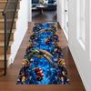 3D Optical Illusion Ocean World Runner Rug Dolphin Coral Reef Print Carpet Realistic Underwater Scene Home Decor Mat for Hallway