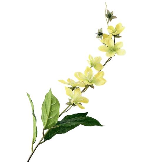 Artificial Jasmine Flowers Realistic Faux Silk Flower Bouquet with Long Stem for Shop Garden Office Home Wedding Party