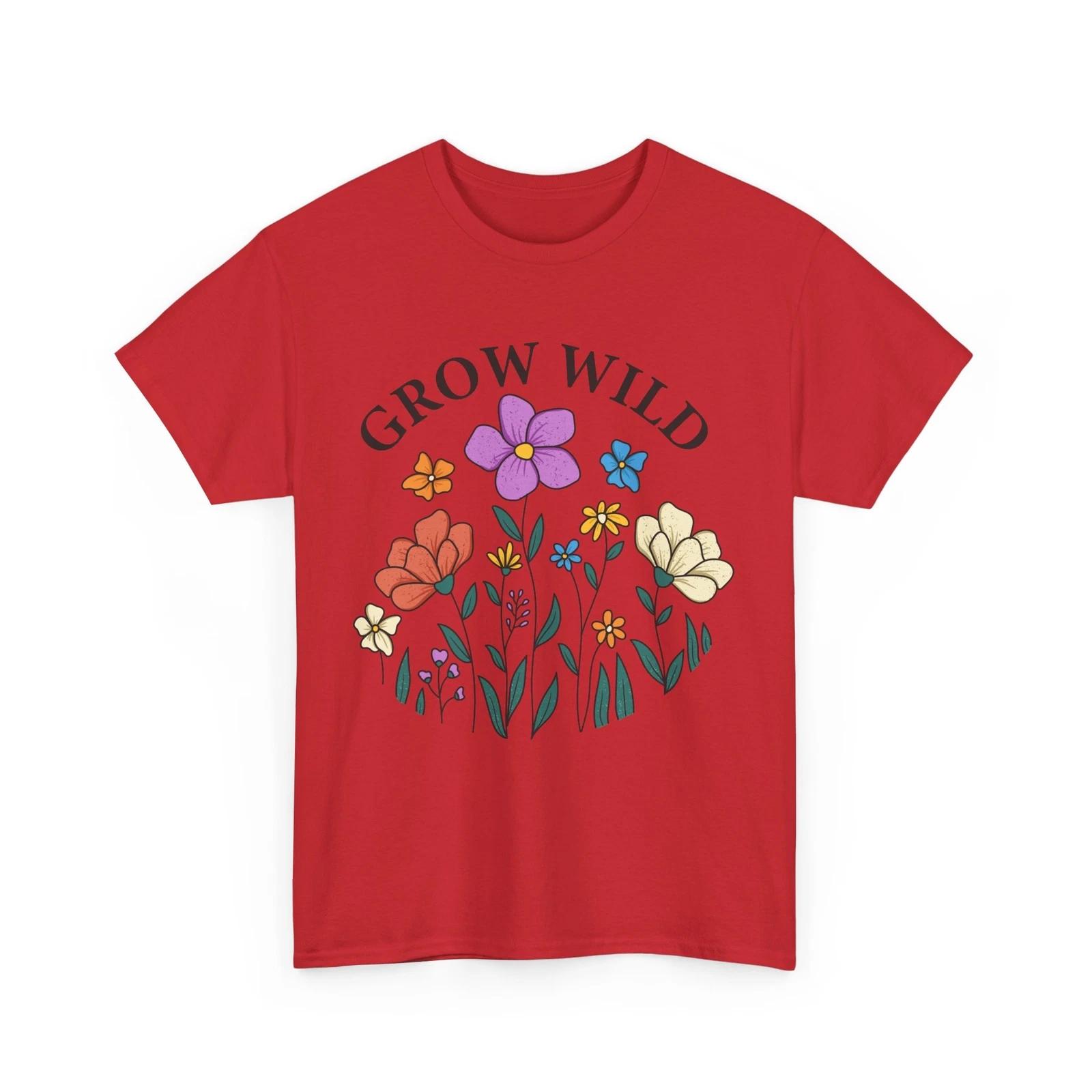 

Springtime Joy T-Shirt | Blooming Nature & Sunshine Lover Tee | Grow Wild M