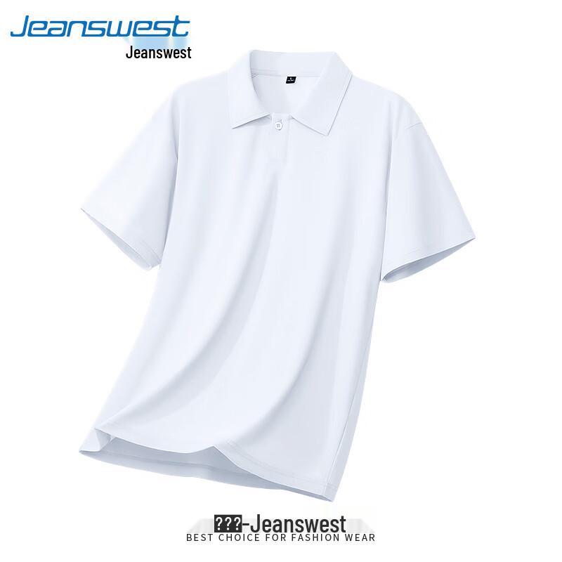 Jeanswest Men's Ice Silk Quick-Dry Loose Fit Polo Shirt
