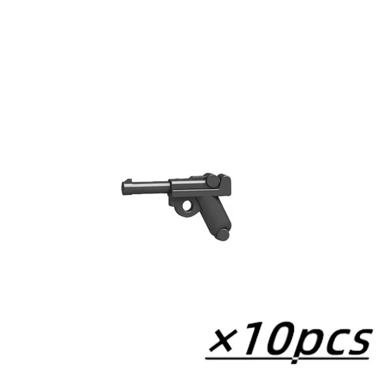 WW2 Military Weapons MOC Mini Building Blocks Figures Soldier US Soviet Rifle Gun Rocket Launcher MG42 RPG Bullet Bricks Toys