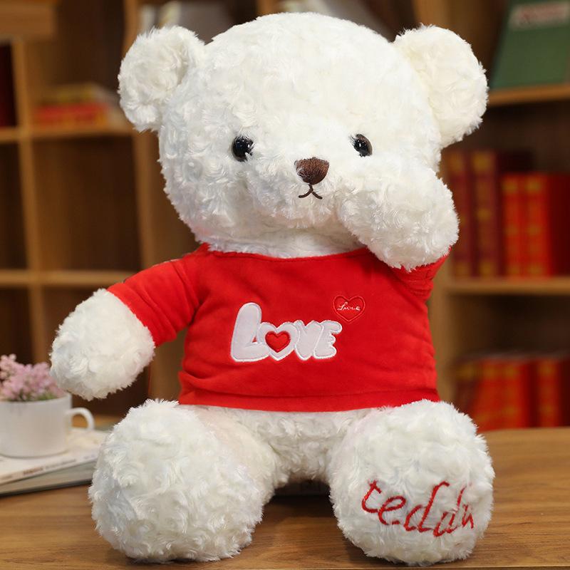 Clothes Teddy Bear Doll Plush Teddy Bear Sweater Hug Bear Doll Girl Soothing Ragdoll