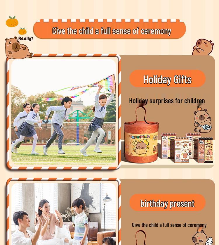 Capybara Stationery Gift Set: Student Reward & Souvenir Supplies