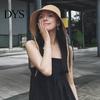 Adjustable Wide Brim Hat for Summer Straw Sun Hat, with Windproof String, Breathable UV Foldable Visor Beach Vacation Protection Women Outdoor Travel