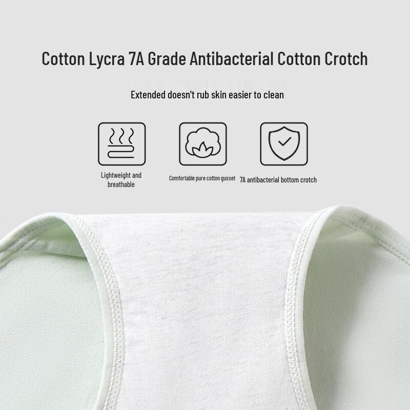 Dushi Liren Women's A-Grade Cotton High-Waist Tummy Control Briefs, 4-Pack