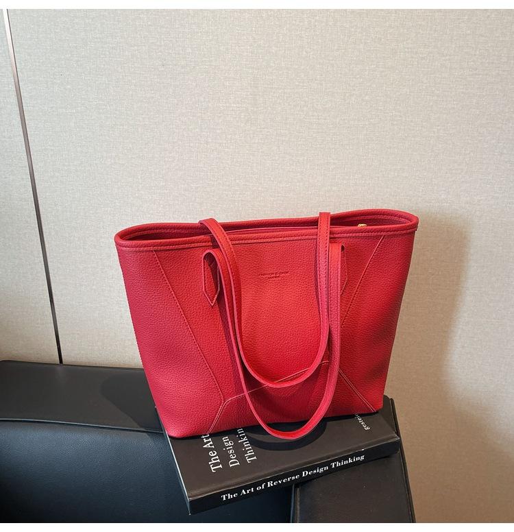 Large Capacity Bag Women's Summer 2025 New Simple and Versatile Shoulder Bag Popular Tote Bag