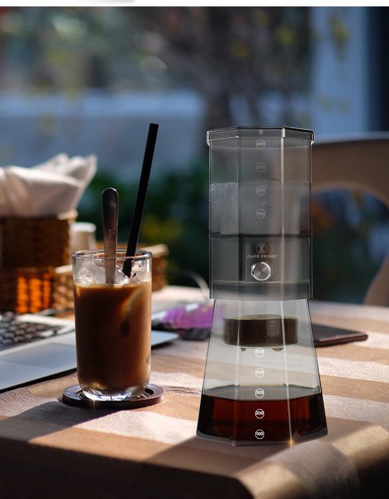 High Borosilicate Glass Cold Brew Coffee Maker - Commercial & Household Hand Drip Pot