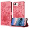 For iPhone 16e Case Sunflower Imprinted Wallet Stand Folio Flip Leather Cover