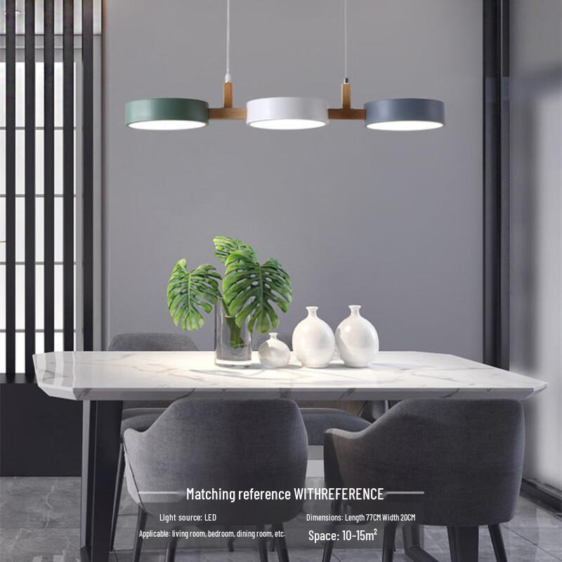 Li Shen Modern Macaron 3-Head Pendant Lamp