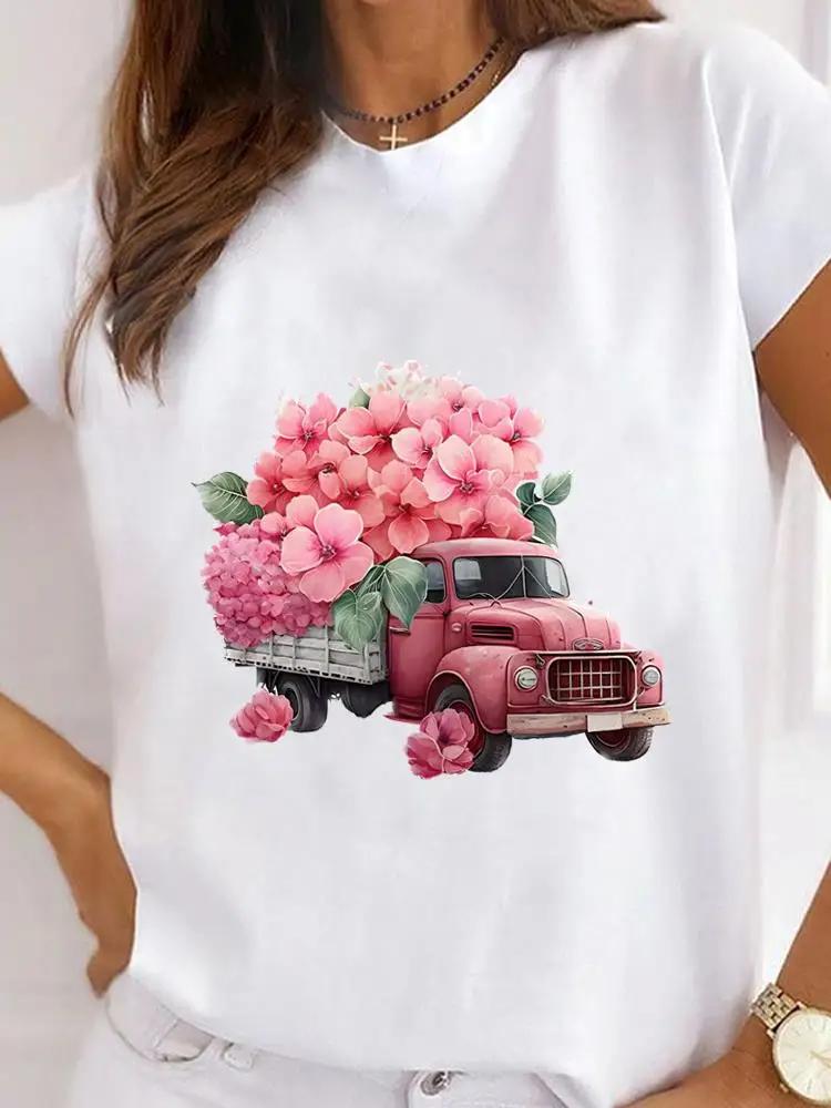 

Футболки больших размеров с графическим принтом 90-х годов, сладкие сердечки, валентинки, женская футболка с принтом, летняя женская футболка с коротким рукавом, унисекс 4XL