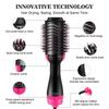 Hot Air Brush Multi-Function Hair Dryer Straightener Curler Comb One Step Professional Salon Hair Styler and Volumizer Ion Blow
