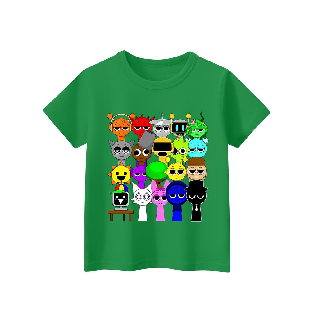 Kinder Kurzarm Tops Casual Print T Shirt Rundhals Pullover Bluse