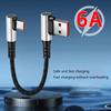 Nylon Braided Quick Charge USB To Type C Charging Data Cable with 6A High Speed Transfer for Gaming Devices