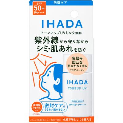 IHADA Medicated Face Protect UV Milk 30ml (Quasi-drug) Shake Well Before Use. Apply a Moderate Amount To Fingertips At the End of Your Mornin