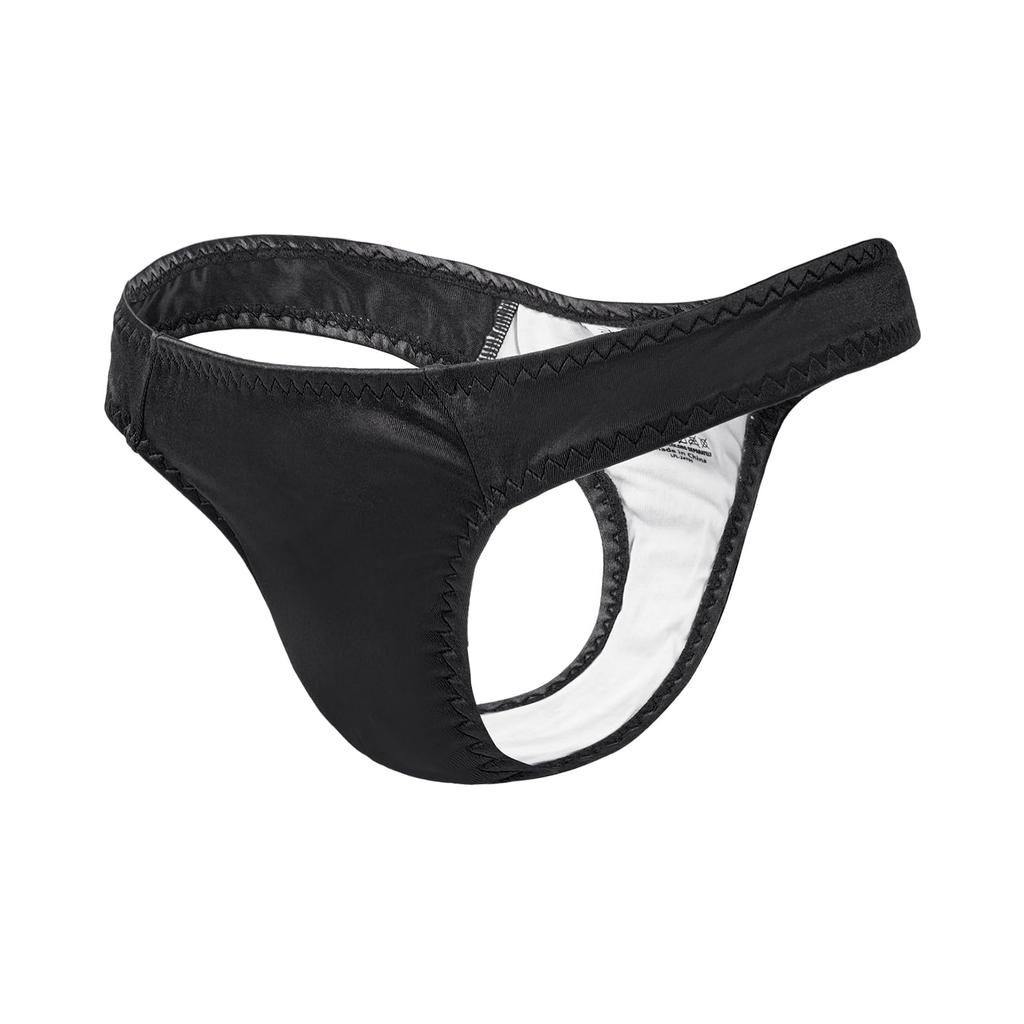 LittleForBig Unisex Panties, Shapewear, Tuck-in T-Back, Sex Underwear, Smooth, Black, Size XS