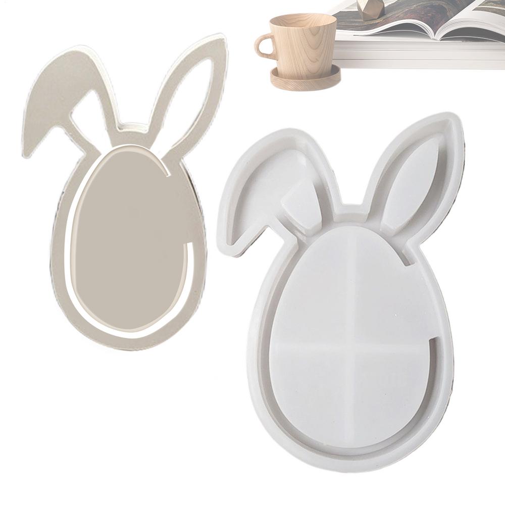 Easter Candy Molds Silicone Non-Stick Craft Supplies Holiday Chocolate Bunny Molds For Cake Cookie Dessert Treat Spring Holiday