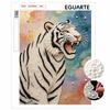 Pearl Painting 5D DIY White Tiger Gemstone Art Diamond Painting Kit for Adults/Beginners Gift Ideas Home Decor Wall Art Craft Project