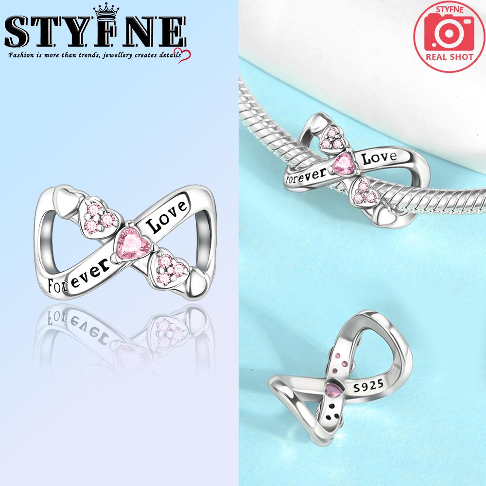 Copper Infinity Love Dangle Charms Like Snake Entangle Beads Fit Original Bracelet Diy Fine Jewelry Gifts For Women