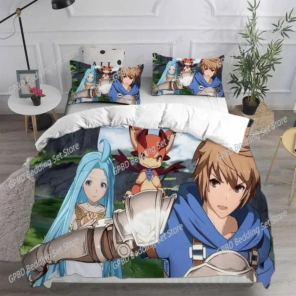 Luxury New 3D Print Granblue Fantasy Bedding Sets Comforter Quilt Bed Cover Duvet Cover Pillow Case Kids Adult Home Textiles