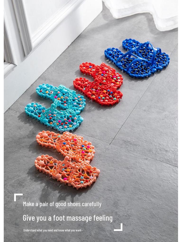 Papuci de masaj pentru femei de vară: Terapie pentru picioare, antiderapantă, uscare rapidă, utilizare în interior