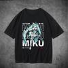 Printed T-shirt Hatsune Miku Printed Street T-shirt New Woman T-shirt Casual T-shirt T-shirt Various