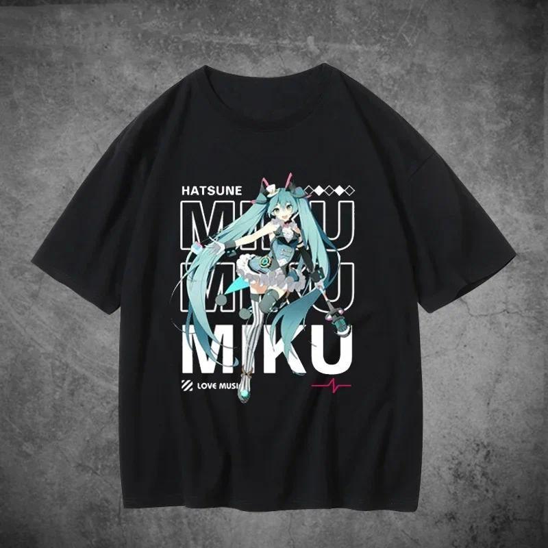 Printed T-shirt Hatsune Miku Printed Street T-shirt New Woman T-shirt Casual T-shirt T-shirt Various