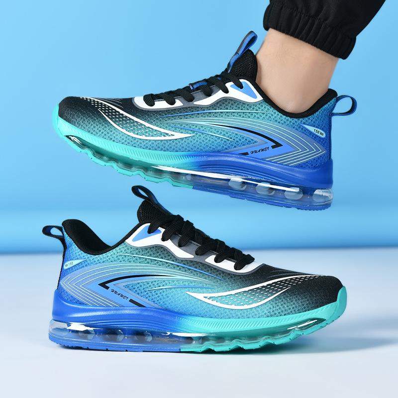 Extra Large Size Fashion Versatile Casual Light Shock Absorption Full Palm Air Cushion Sports Trend Breathable Slow Shock Rebound Men's Shoes