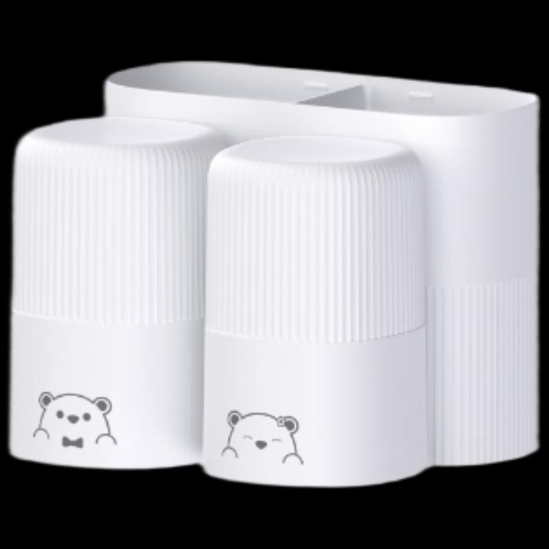 

Jiabangshou Punch-Free Wall-Mounted Toothbrush Holder with Cups Standard