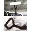Rosary Hanging Ornament Wood On Car Rear View Mirror Gears Shift Decor