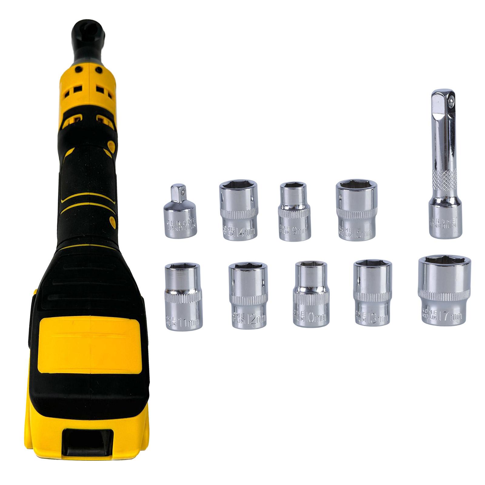 

Аккумуляторная трещотка 3/8 для 20В аккумулятора Электрическая трещотка с регулируемой скоростью 400 об/мин Инструмент-ключ Адаптер