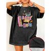 S Vintage bedrucktes T-Shirt für Damen und Unisex Vintage gewaschenes Oberteil Frühling und Sommer Locker kurzärmeliges Unisex-T-Shirt