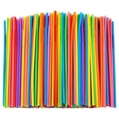 Pack of 100 Colorful Straw Throwaway Straw Bendable Straw Drinking Straw Party Straw Flexible Straw for Drinking