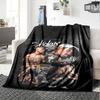 1 Stück 2Pac Hip Hop Decke Weich Leicht Ganzjahres Mehrzweck Überwurf für Sofa, Bett, Büro & Picknicks, Französischer Stil mit Ikonischem Albumcover & Zitaten