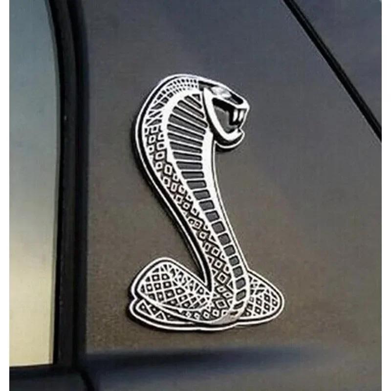 3D Car Stickers Cobra Car Stickers Metal Modification Stickers Personalized Body and Front Decorative Appearance