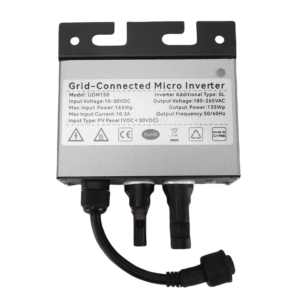 Solar Netzgekoppelter Mikrowechselrichter Aluminiumlegierung IP45 Wasserdicht PV Netzgekoppelter Wechselrichter für Erzeugungssystem