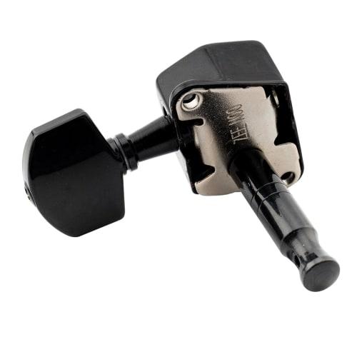 Musiclily Pro 6-Piece Guitar Tuners for Strat/Telecaster Electric Guitars, Black