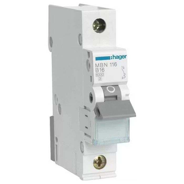 Hager mbn116 disjoncteur 1 pôle 16 a
