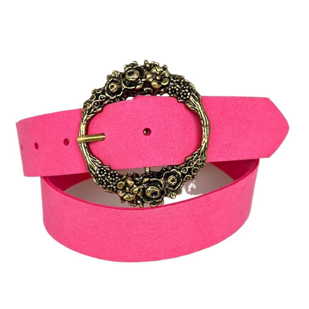 

Богемный ремень из искусственной кожи с цветком, джинсовый пояс, мягкий ремень из микрофибры, женский красный/ярко-розовый