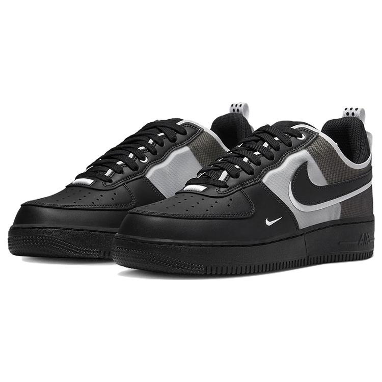 New Nike Air Force 1 Low React Black White DM0573-002