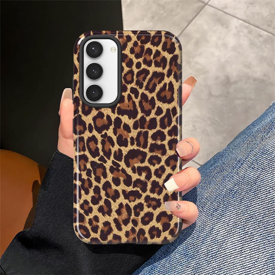 Soft Cover Capa Phone Case for Samsung Galaxy S25 A36 A16 S20 FE S23 S25Ultra S24 Ultra A26 A56 S23Ultra Fashion Leopard Print
