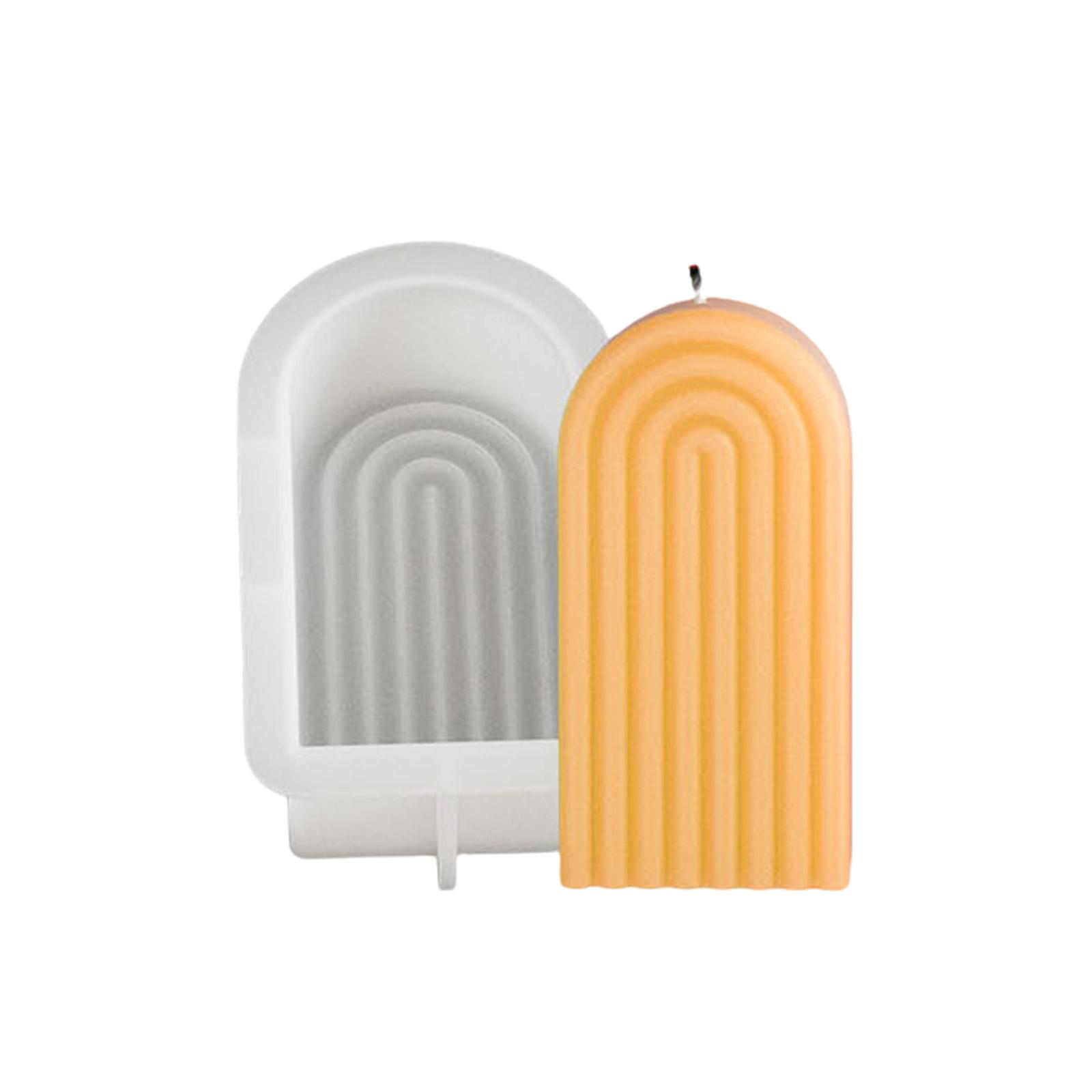 Flexible Silicone Striped Candle Mold Heat Resistant Silicone Mold For Handcrafted Accessories And Decors Projects S