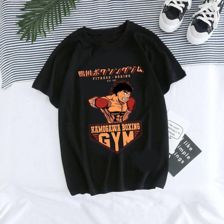 Hajime No Ippo Manga Y2k TShirt Japanese Anime Hip Hop Tee Top Men Women Makunouchi Takamura T-Shirt KGB Harajuku Tshirt Clothes
