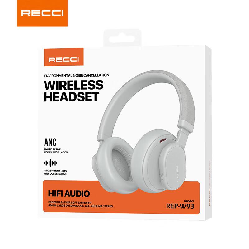 Recci REP-W93 ANC Wireless Over-Ear Headphones