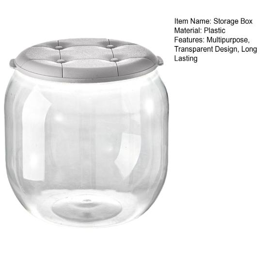 Storage Box Stuffed Animal Organizer Large Capacity Transparent Design Dustproof Stuffed Animal